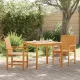 Kert étkező szett 3 pcs Barna 90 x 90 x 74 cm tömör akácfa