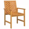Kert étkező szett 3 pcs Barna 90 x 90 x 74 cm tömör akácfa