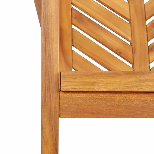 Kert étkező szett 3 pcs Barna 90 x 90 x 74 cm tömör akácfa