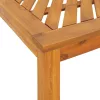 Kert étkező szett 3 pcs Barna 90 x 90 x 74 cm tömör akácfa