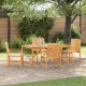 Kert étkező szett 5 pcs Barna 150 x 90 x 74 cm tömör akácfa