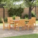 Kert étkező szett 7 pcs Barna 150 x 90 x 74 cm tömör akácfa