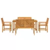 Kert étkező szett 5 pcs Barna 150 x 90 x 74 cm tömör akácfa