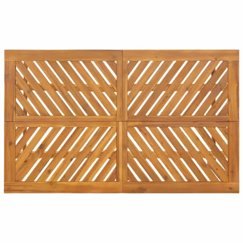 Kert étkező szett 5 pcs Barna 150 x 90 x 74 cm tömör akácfa