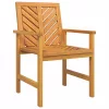 Kert étkező szett 5 pcs Barna 150 x 90 x 74 cm tömör akácfa