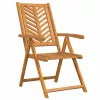Kert étkező szett 3 pcs Barna 90 x 90 x 74 cm tömör akácfa