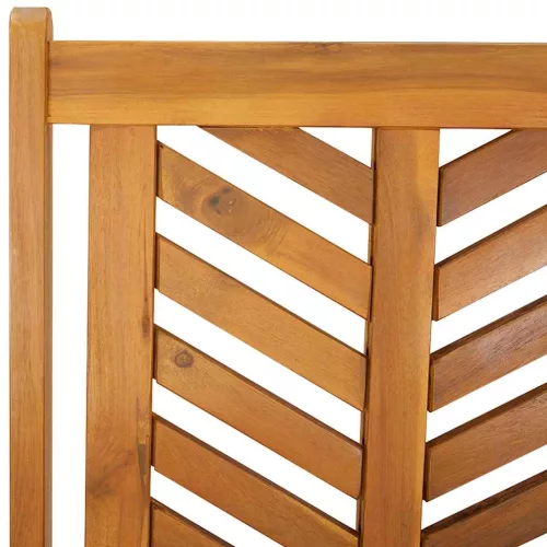 Kert étkező szett 3 pcs Barna 90 x 90 x 74 cm tömör akácfa