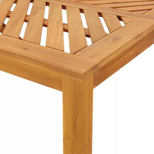 Kert étkező szett 5 pcs Barna 90 x 90 x 74 cm tömör akácfa
