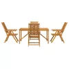 Kert étkező szett 5 pcs Barna 150 x 90 x 74 cm tömör akácfa