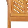 Kerti étkező székek 8 pcs Barna 59 x 62.5 x 89 cm tömör akácfa
