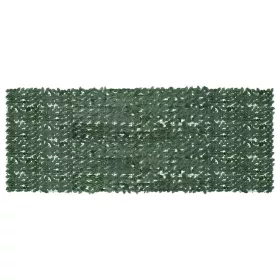 Sötétzöld leveles erkélyparaván 400 x 150 cm