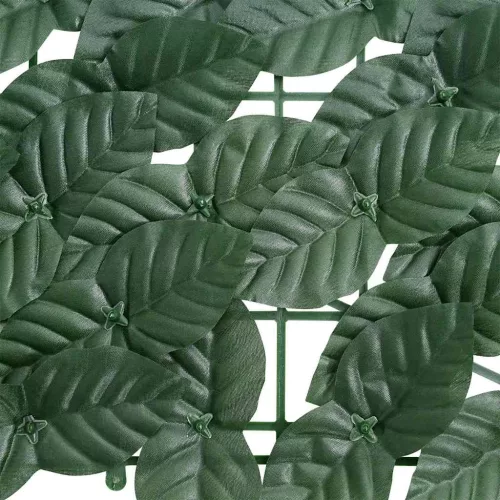 Sötétzöld leveles erkélyparaván 400 x 150 cm