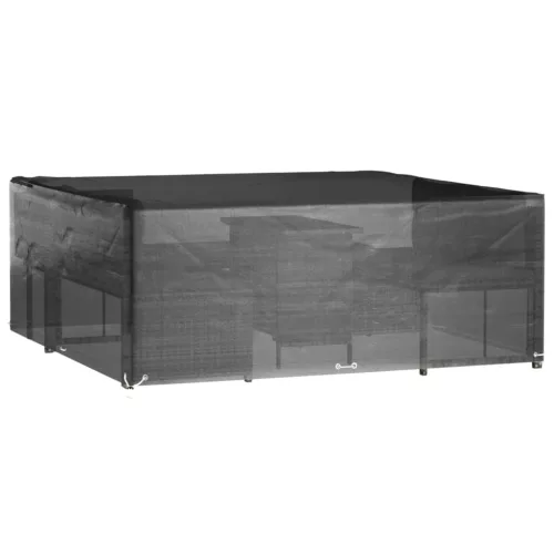 2 db négyzet alakú kerti bútorhuzat 16 fűzőlyukkal 250x250x90cm