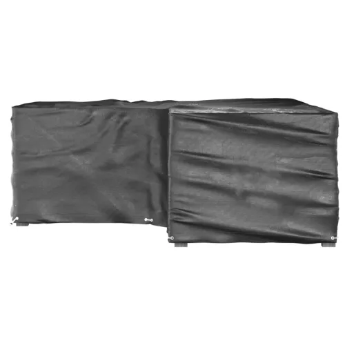 2 db L-alakú kerti bútorhuzat 12 fűzőlyukkal 185x185x70 cm
