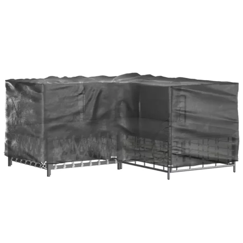 2 db L-alakú kerti bútorhuzat 16 fűzőlyukkal 215x215x90 cm