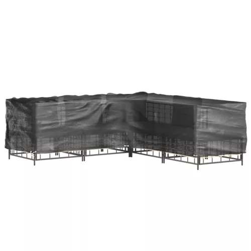 2 db L-alakú kerti bútorhuzat 16 fűzőlyukkal 250x250x70 cm
