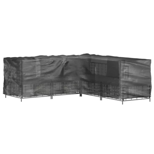 2 db L-alakú kerti bútorhuzat 16 fűzőlyukkal 285x285x90 cm