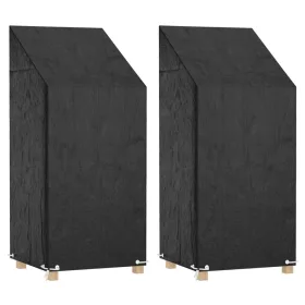   2 db polietilén kerti székhuzat 8 fűzőlyukkal 65x65x110/150 cm