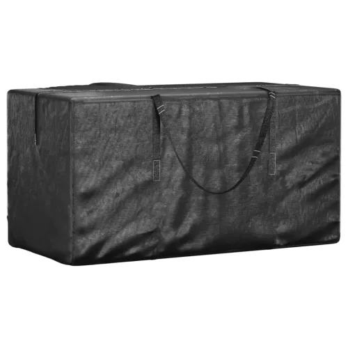 2 db fekete polietilén kerti párnatároló zsák 150 x 75 x 75 cm