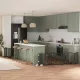 Fekete nyárfa 15 paneles összecsukható kutyakapu ajtóval 750 cm