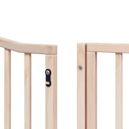 Nyárfa 6 paneles összecsukható kutyakapu ajtóval 480 cm