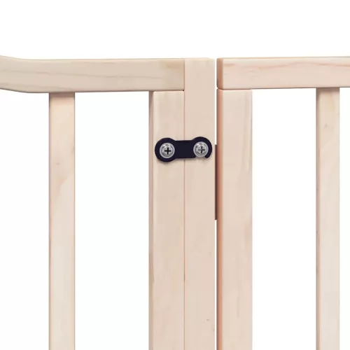 Nyárfa 8 paneles összecsukható kutyakapu ajtóval 640 cm