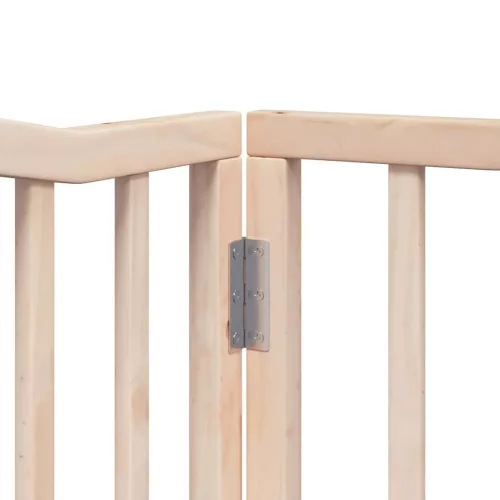 Nyárfa 8 paneles összecsukható kutyakapu ajtóval 640 cm