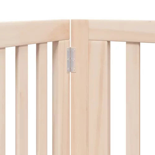 Nyárfa 6 paneles összecsukható kutyakapu ajtóval 480 cm