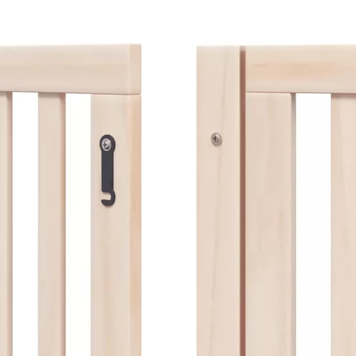 Nyárfa 6 paneles összecsukható kutyakapu ajtóval 480 cm