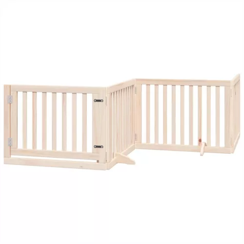 Nyárfa 12 paneles összecsukható kutyakapu ajtóval 960 cm