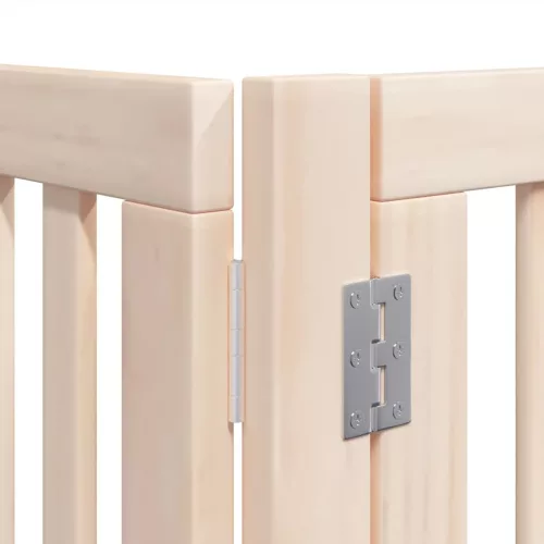 Nyárfa 8 paneles összecsukható kutyakapu ajtóval 640 cm