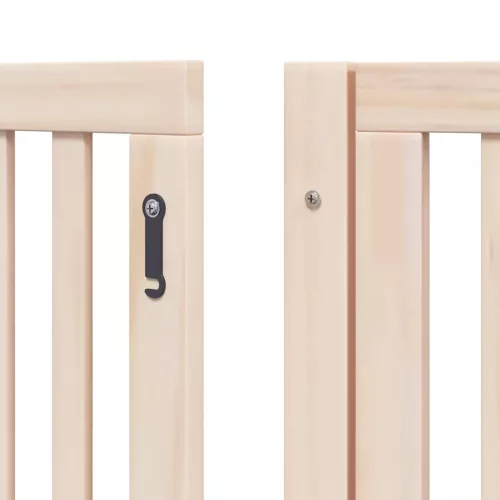 Nyárfa 8 paneles összecsukható kutyakapu ajtóval 640 cm