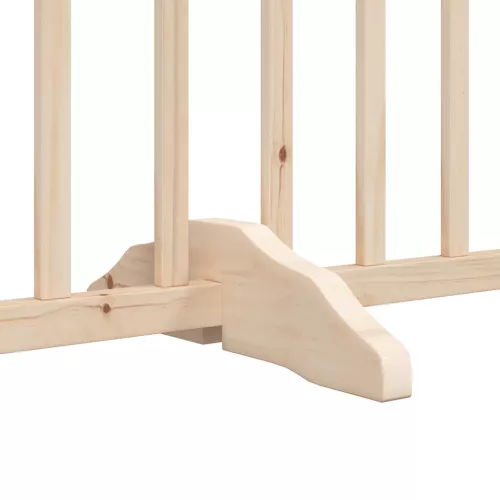 Nyárfa 6 paneles összecsukható kutyakapu ajtóval 480 cm