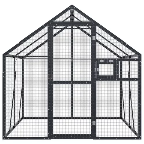 Antracit alumínium madárház 1,79 x 2 x 1,85 m