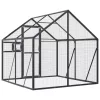 Antracit alumínium madárház 1,79 x 2 x 1,85 m