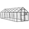 Antracit alumínium madárház 1,79 x 6 x 1,85 m
