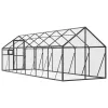 Antracit alumínium madárház 1,79 x 6 x 1,85 m