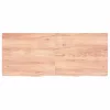 Világosbarna kezelt tömör tölgyfa asztallap 120x50x(2-4) cm