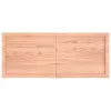 Világosbarna kezelt tömör tölgyfa asztallap 120x50x(2-4) cm