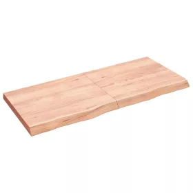   Világosbarna kezelt tömör tölgyfa asztallap 140x60x(2-6) cm