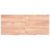 Világosbarna kezelt tömör tölgyfa asztallap 140x60x(2-6) cm