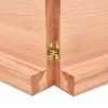 Világosbarna kezelt tömör tölgyfa asztallap 140x60x(2-6) cm