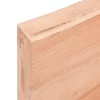 Világosbarna kezelt tömör tölgyfa asztallap 140x60x(2-6) cm