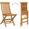 Kert étkező szett 5 pcs Barna 160 x 80 x 75 cm Tömör tíkfa