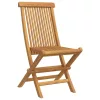 Kert étkező szett 7 pcs Barna 160 x 80 x 75 cm Tömör tíkfa