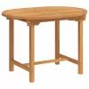 Kert étkező szett 7 pcs Barna 160 x 80 x 75 cm Tömör tíkfa