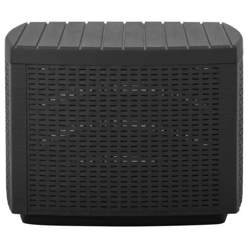 Szürke műanyag kerti asztal 53 x 53 x 40 cm