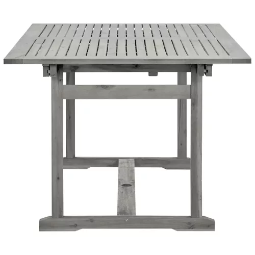 Tömör akácfa kerti étkezőasztal (150-200) x 100 x 75 cm