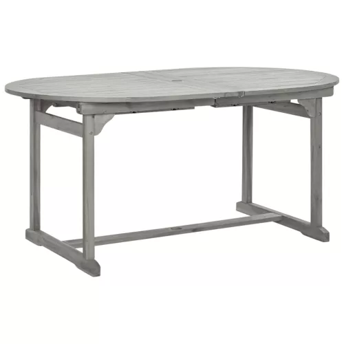 Tömör akácfa kerti étkezőasztal (160-240) x 100 x 75 cm