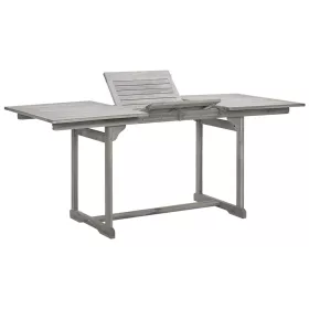 Tömör akácfa kerti étkezőasztal (120-170) x 80 x 75 cm